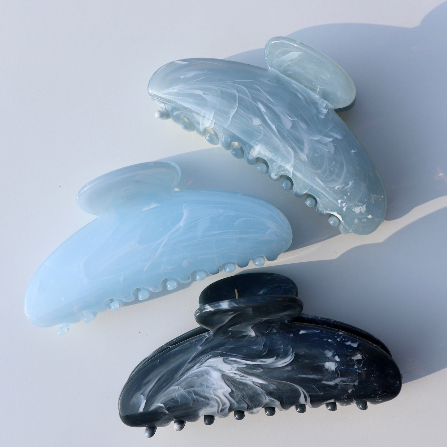 Jelly Marble Claw Clips