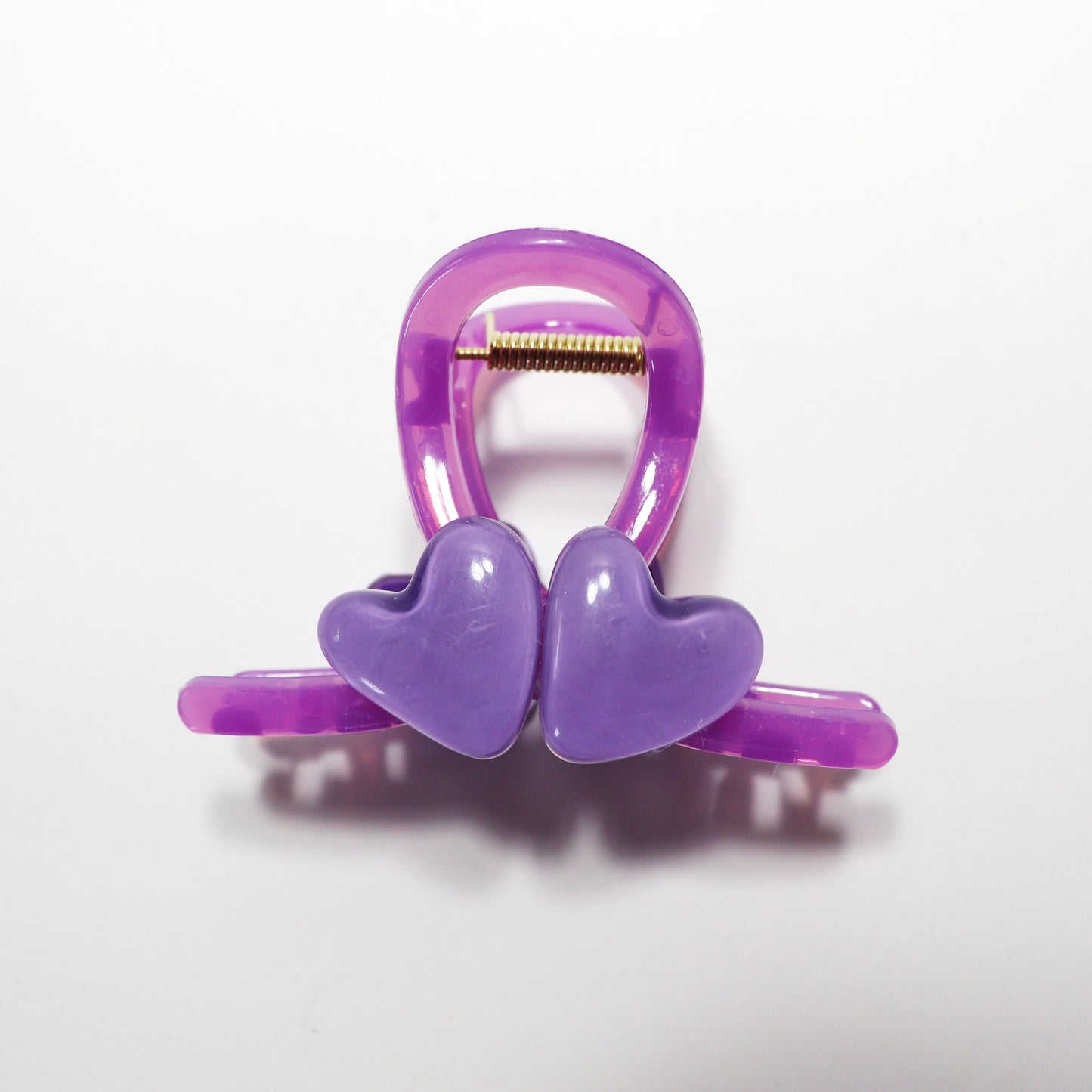 Pop Purple Hearts Claw Clip