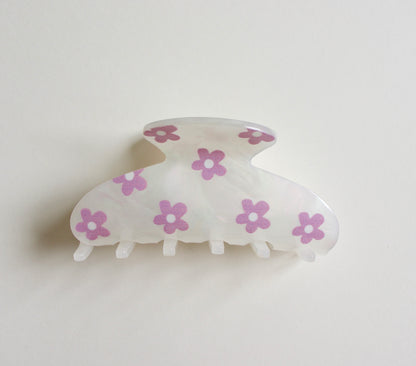Pearlized Flower Hair Clip