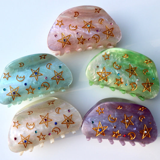 Pearlescent Starry Hair Clip