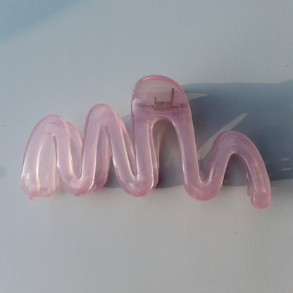 Clear Wavy Hair Clip