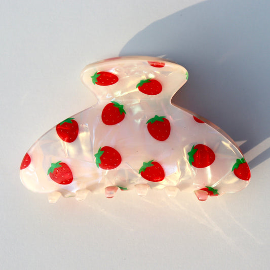 Pearl Strawberry Hair Clip