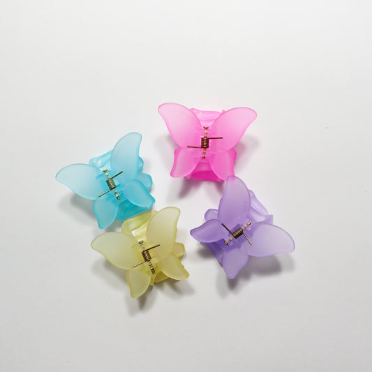 Candy Matte Butterfly Clips