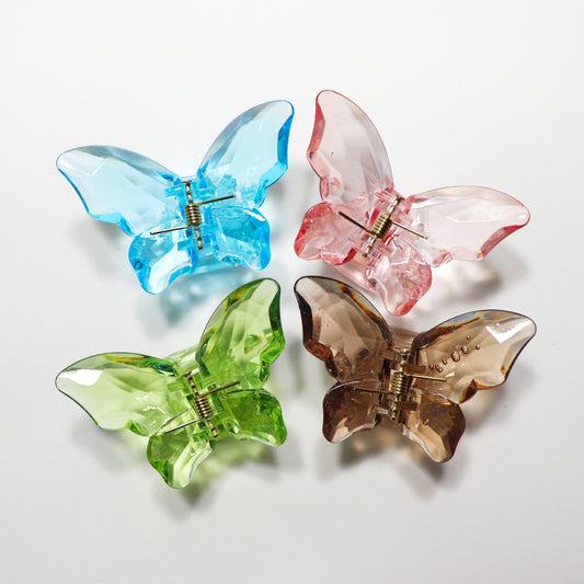 Crystal Butterfly Claw Clip
