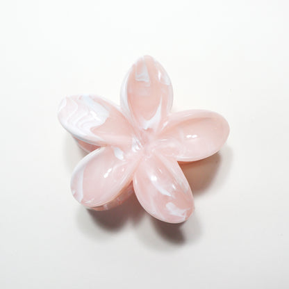 Plumeria Pastels Floral Claw Clip