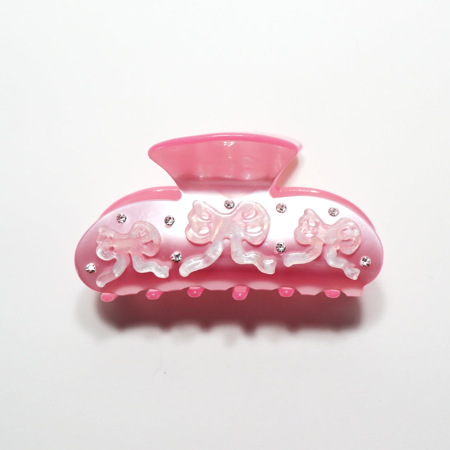 Pearly Bows Claw Clip