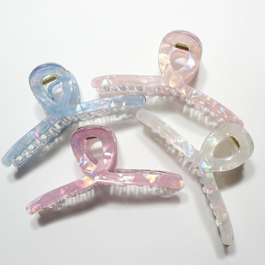 Opal Aura Twist Claw Clip