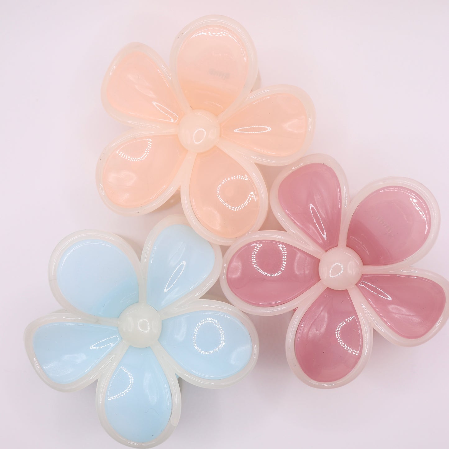 Jelly Daisy Flower Claw Clip