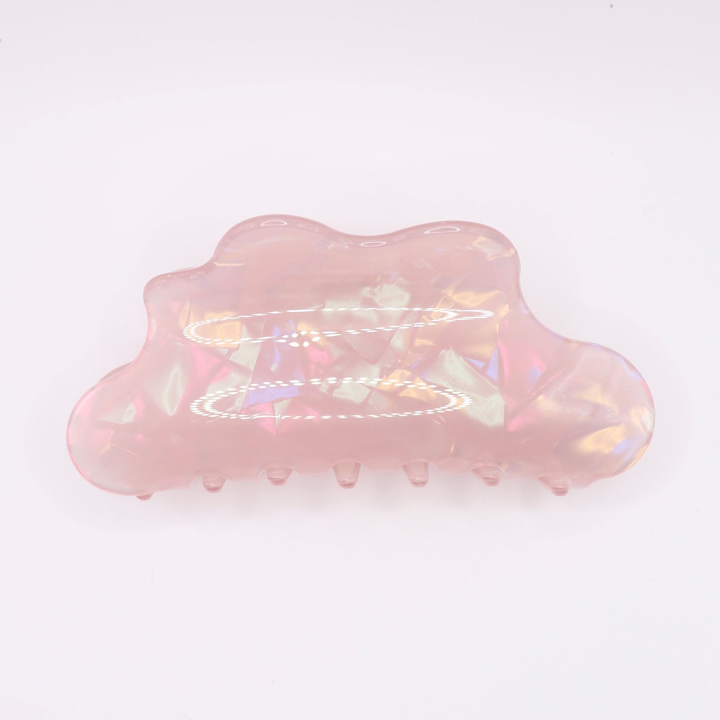 Opalescent Wavy Claw Clip