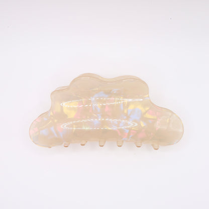 Opalescent Wavy Claw Clip