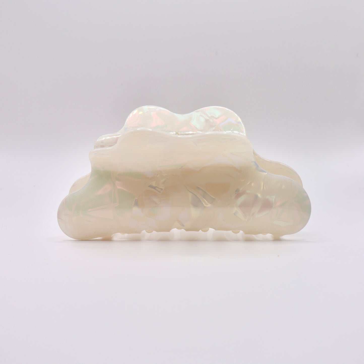 Opalescent Wavy Claw Clip