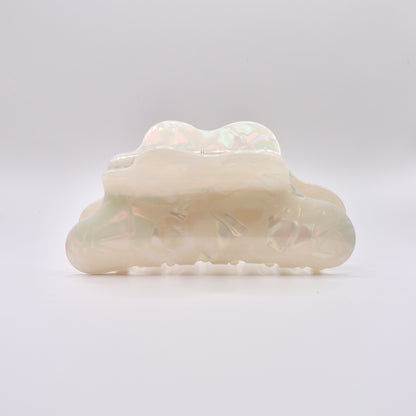Opalescent Wavy Claw Clip