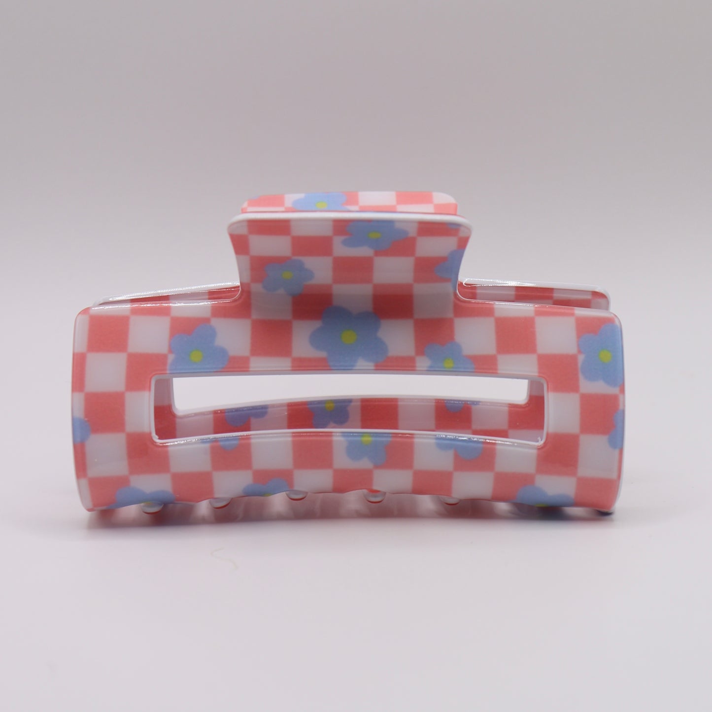 Checker Daisy Pop Claw Clip